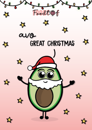 Kerstkaart foodtof avo great christmas