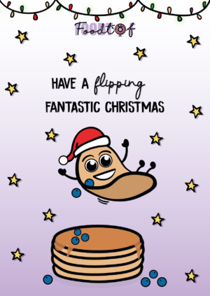 Kerstkaart foodtof have a flipping fantastic christmas