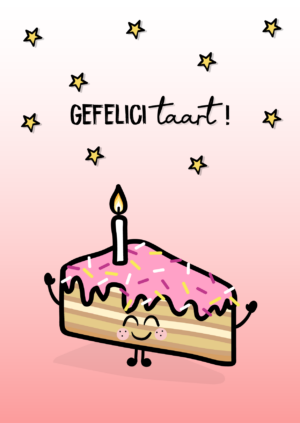 FOODTOF Verjaardagskaart gefelicitaart