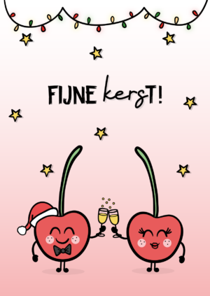 KERSTKAART FIJNE KERST